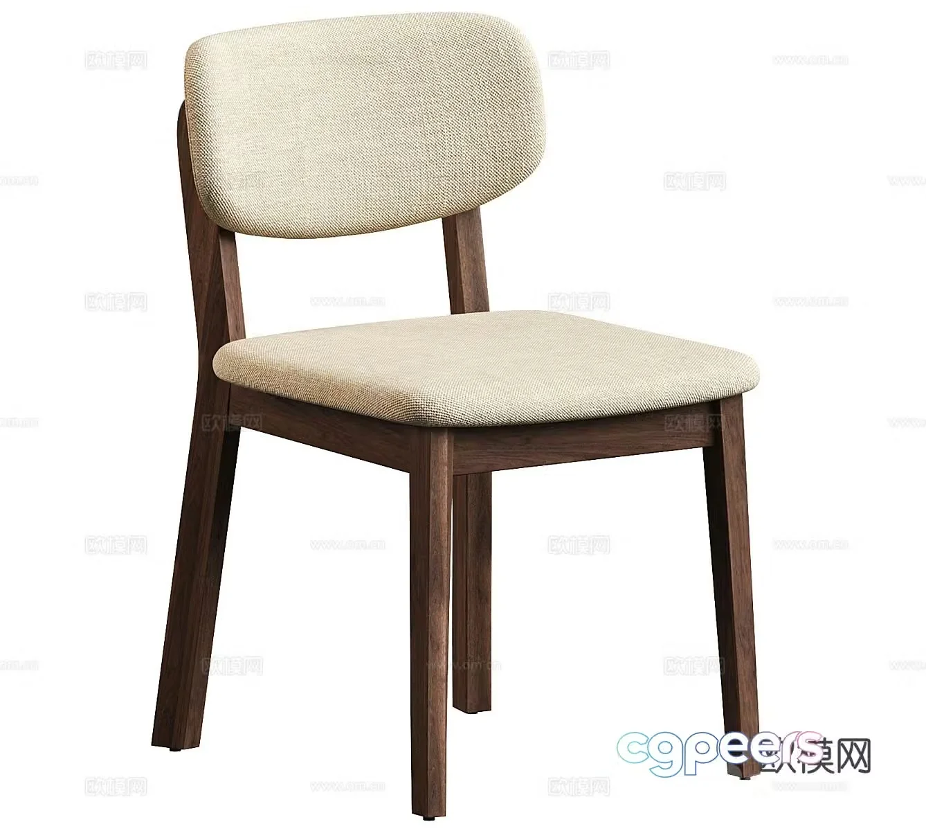 Wasabi single chair Wasabi single chair Medium-old single chair Medium-old dining chair Leather dining chair Single chair 3D model