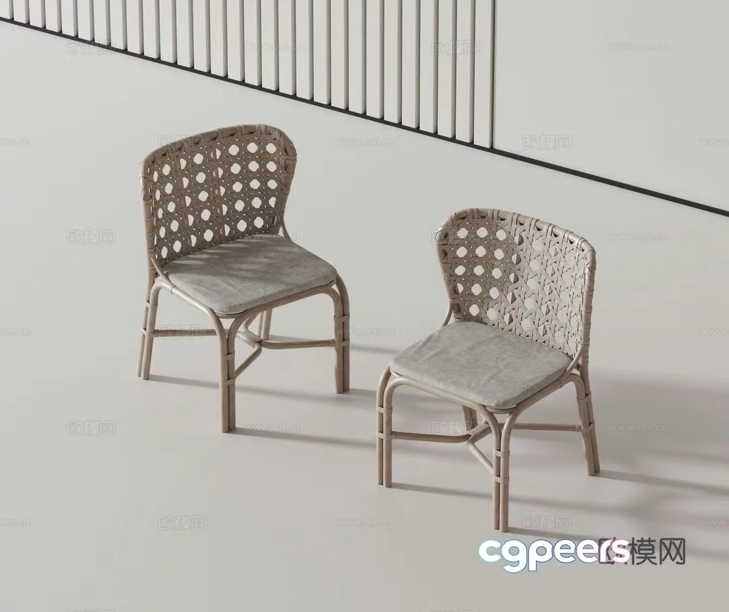 Modern single chair 3d model