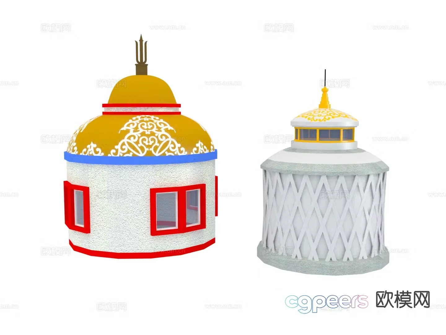 yurt tent 3d model