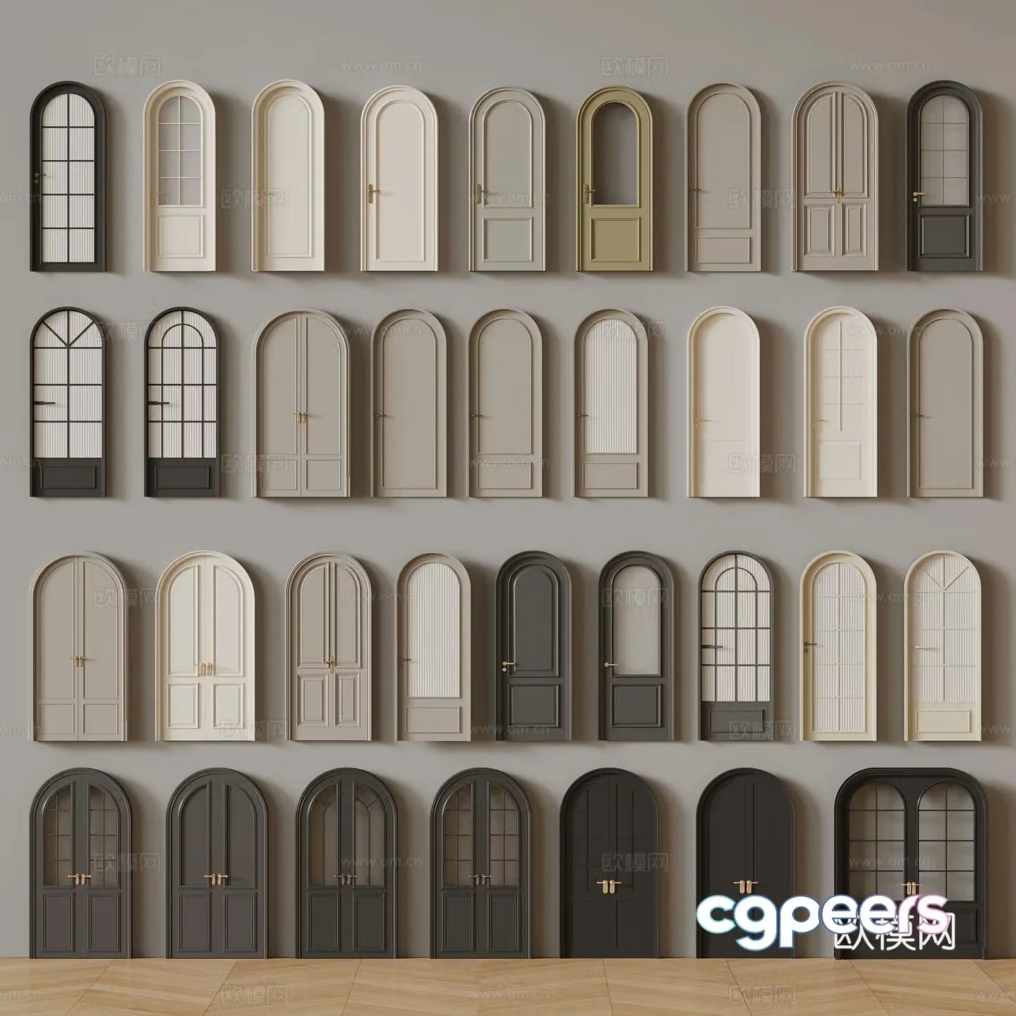 French door 3D model