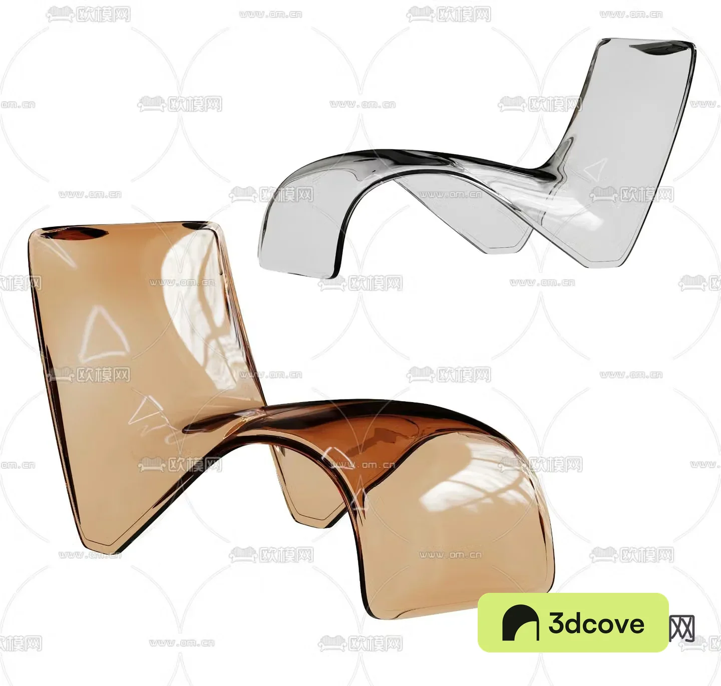 Acrylic chair leisure chair