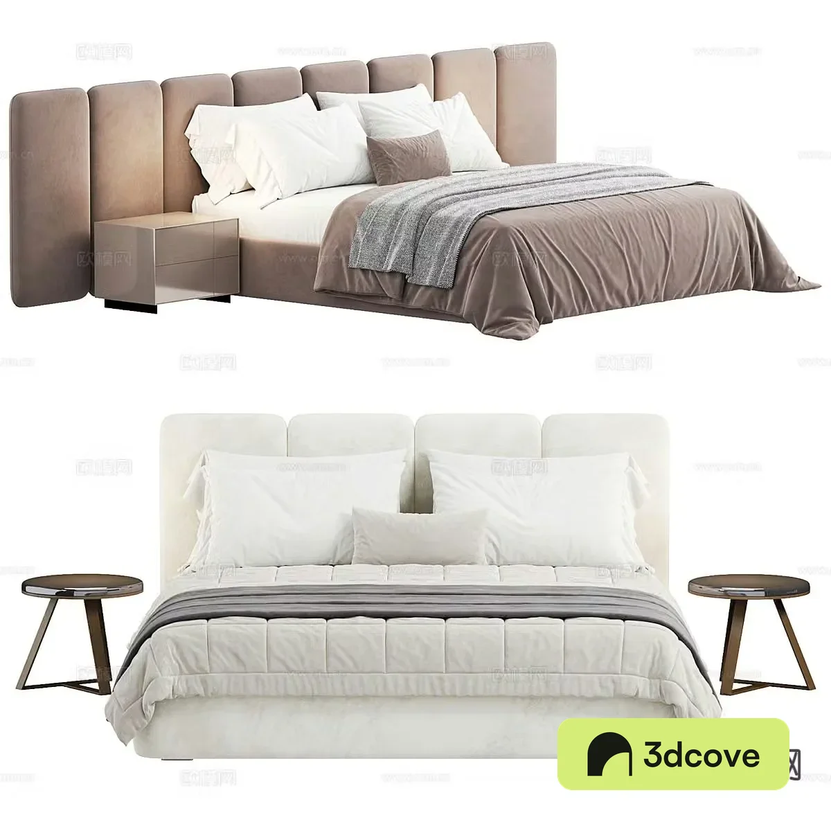 Modern double bed