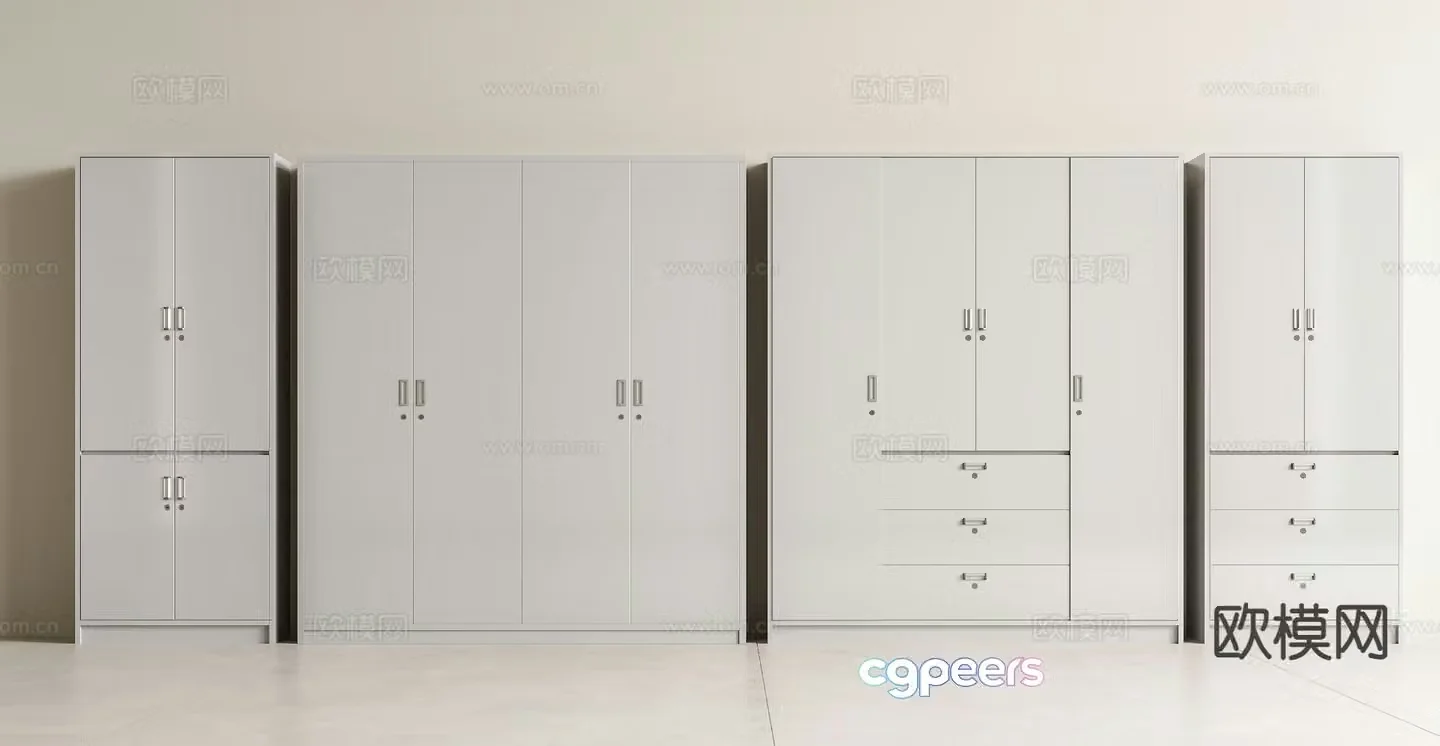 Modern filing cabinet information cabinet filing cabinet locker iron cabinet locker 3d model