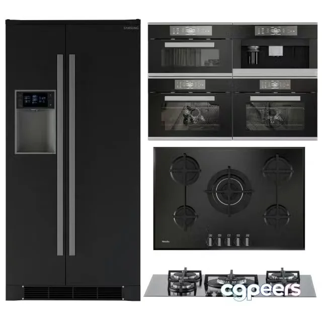 3ds Max Free – Kitchen Appliance Kit Black