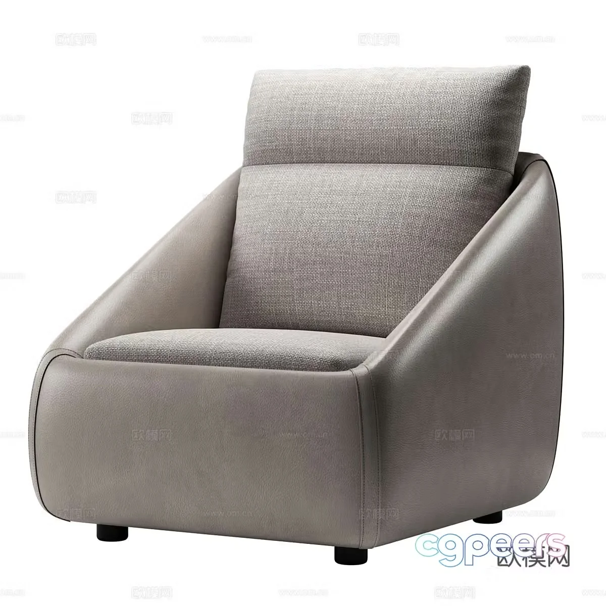 Modern Italian BEND armchair 3d model