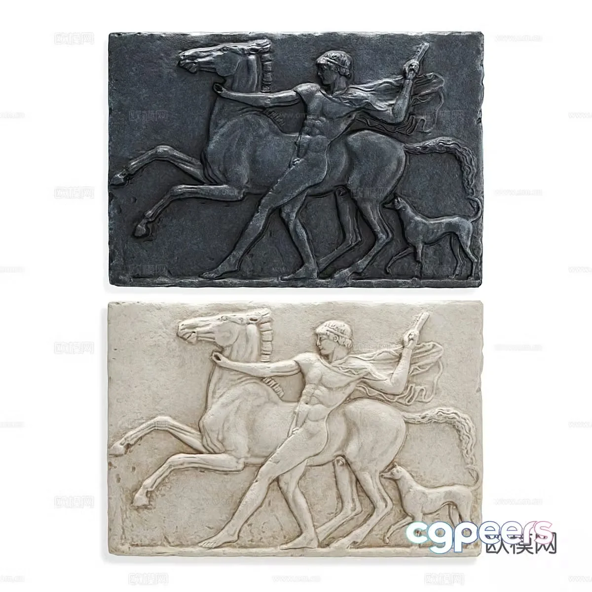 Wall decoration pendant relief 3d model