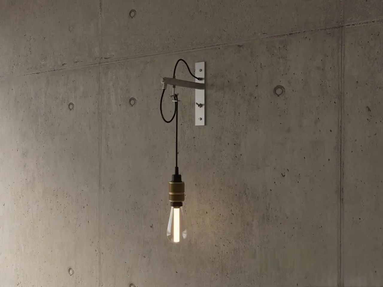 A Light Fixture With A Single Bulb 3D Model – 17181 – VRAY Render