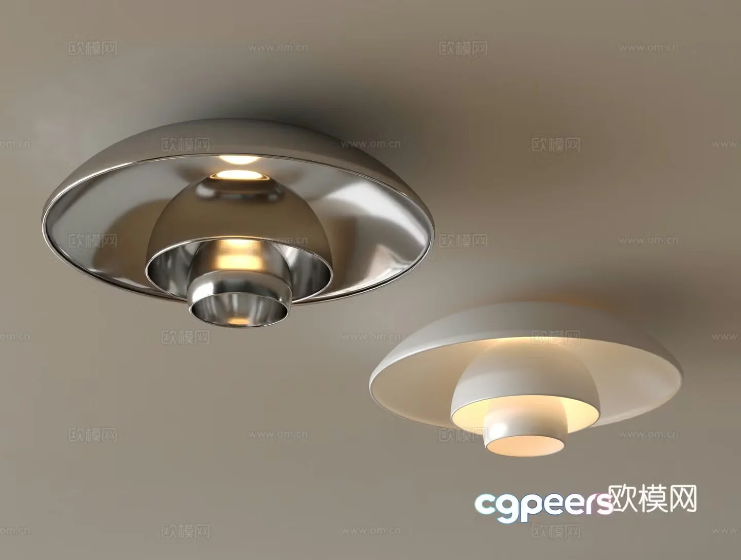 Creative ceiling lamp bedroom lamp 3d model