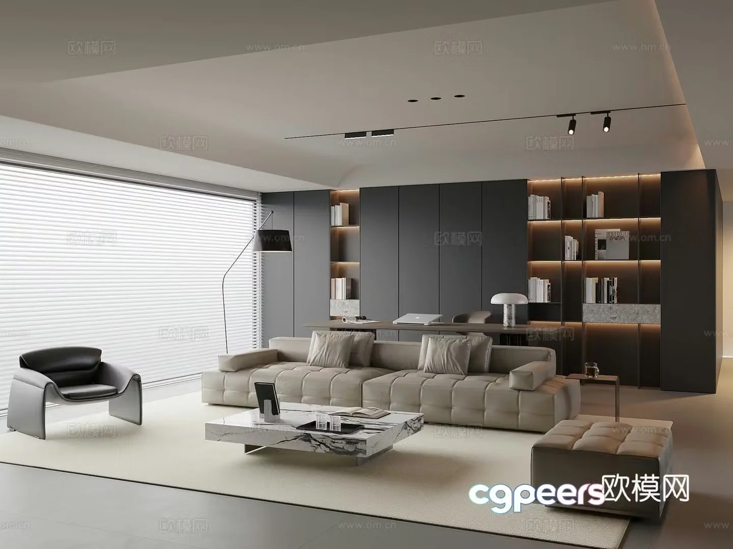 Italian living room 3d model