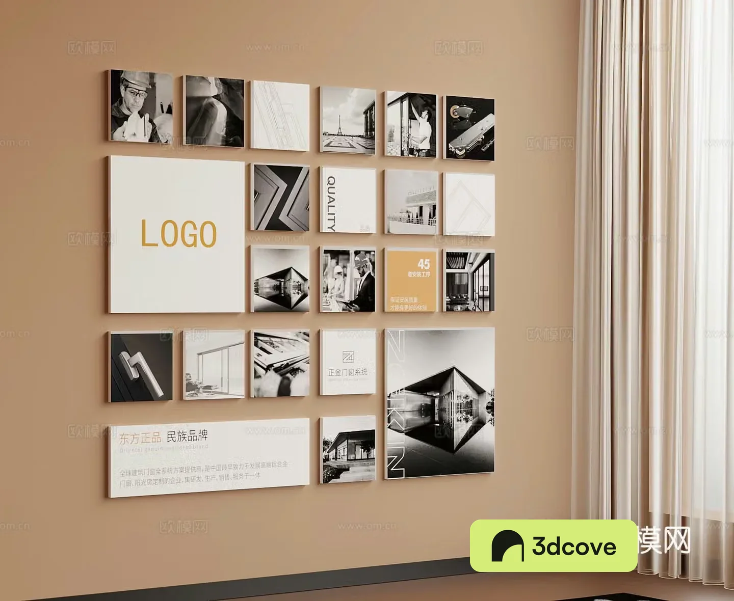 Modern decorative painting Photo wall Display wall