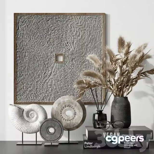 3ds Max Free – Decor Set 004 with VEGAN cuisine book