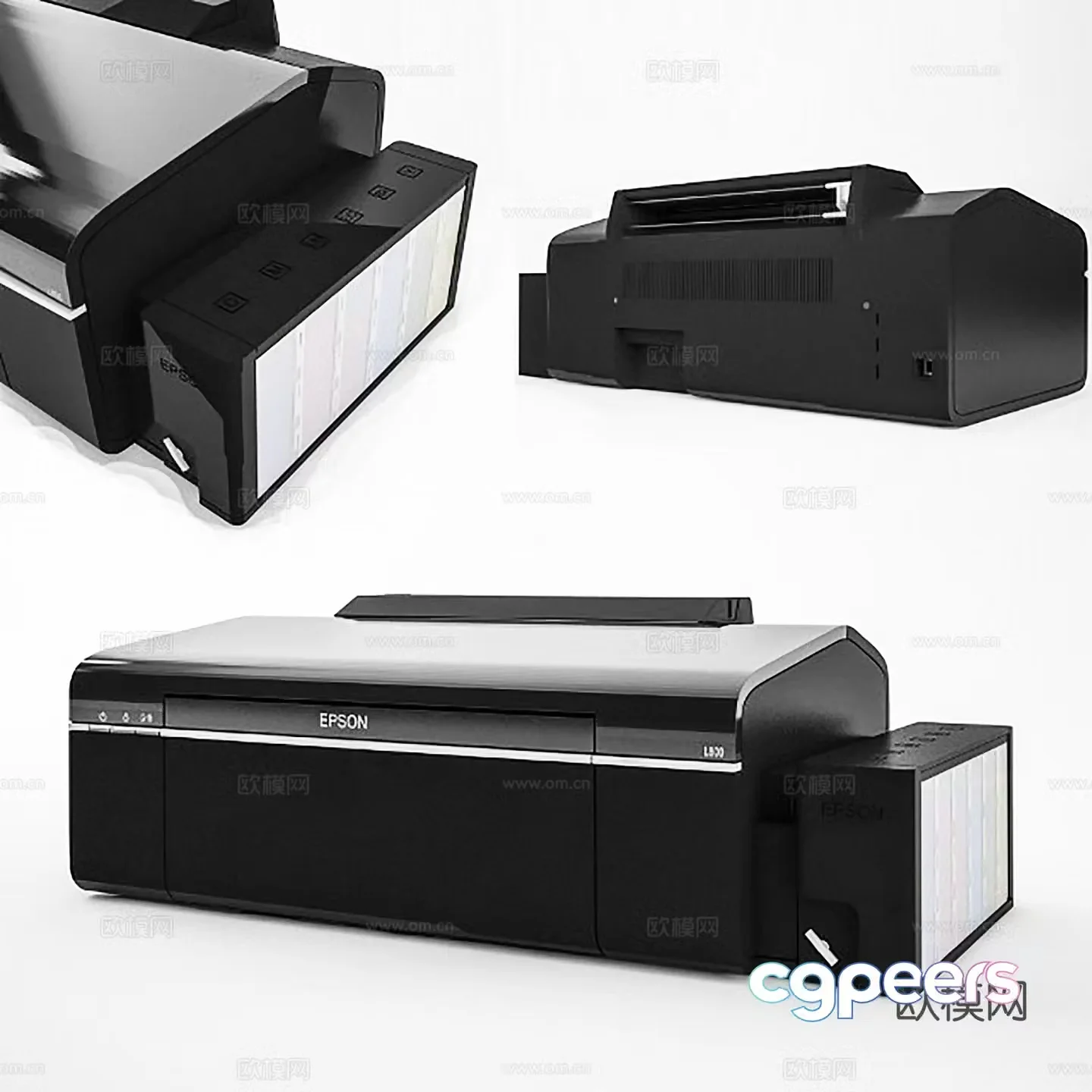 Modern office supplies Printer Copier 3d model