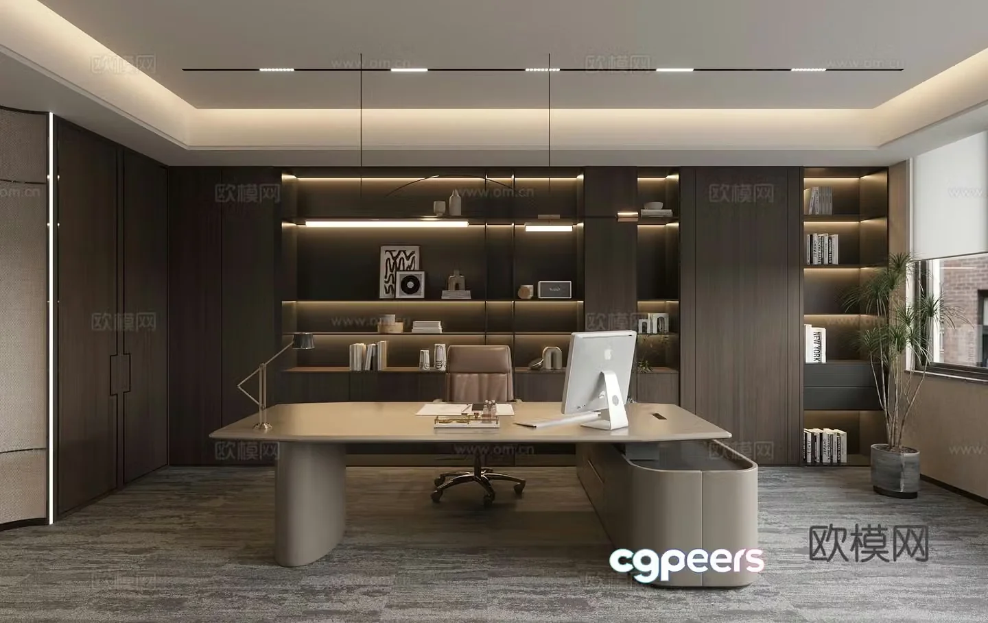 Modern general manager office 3d model