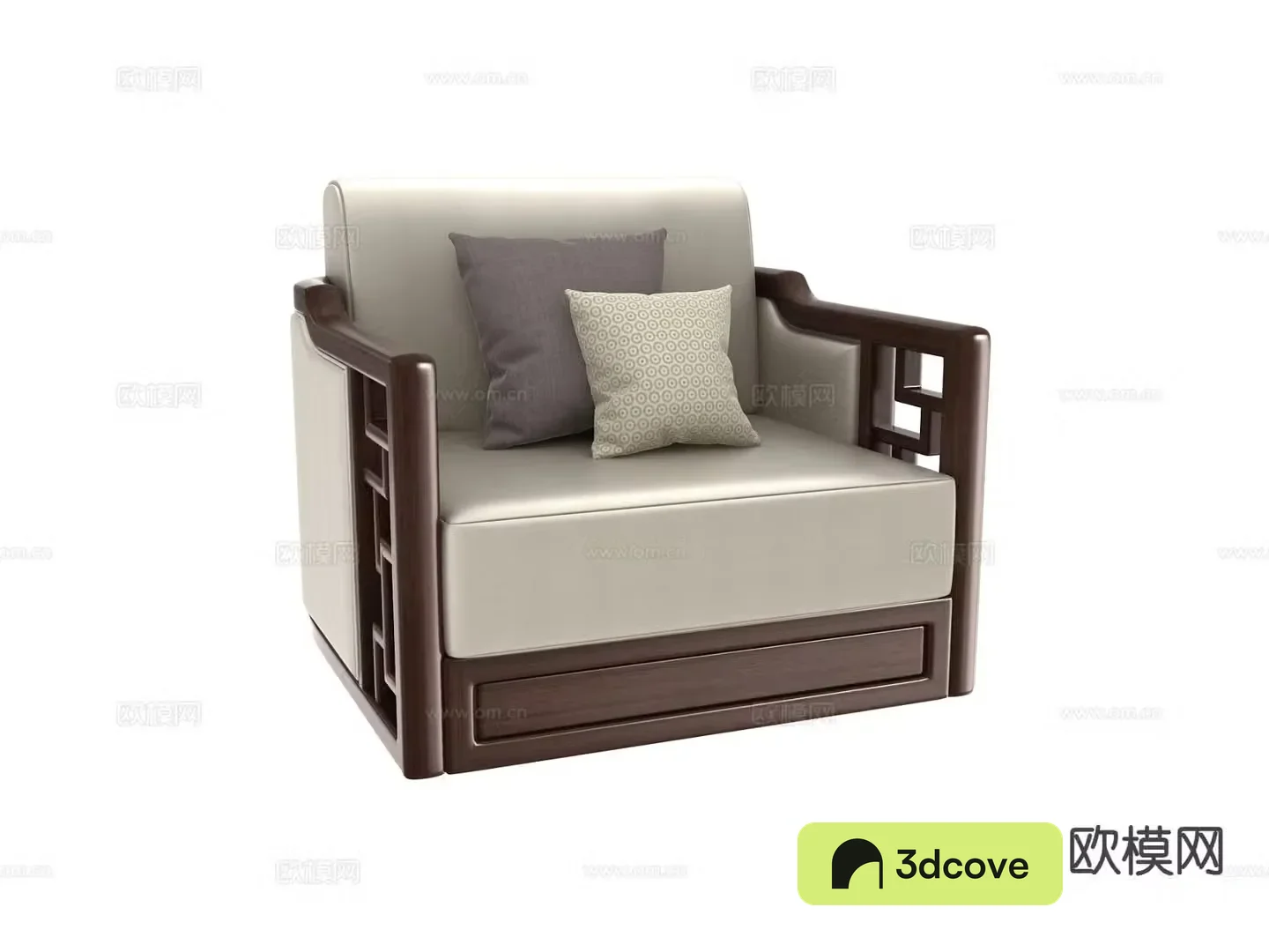 New Chinese style single sofa