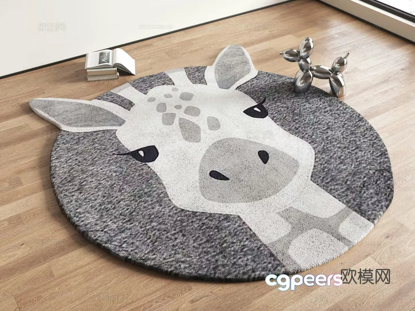 Modern children’s carpet Plush carpet Round carpet Special shape carpet Irregular carpet 3d model