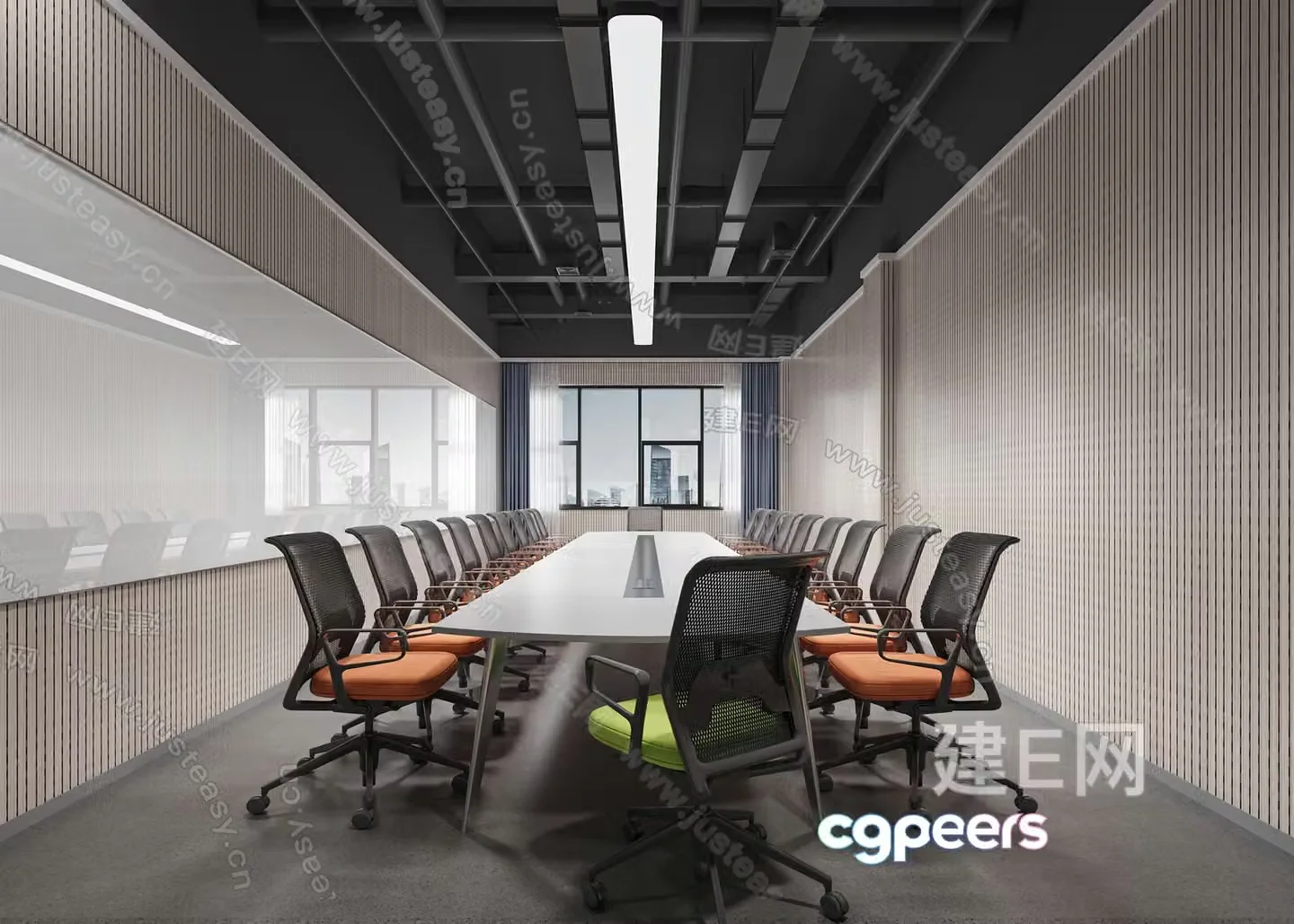 Modern Conference Room 3D Model – 3751 – VRAY Render