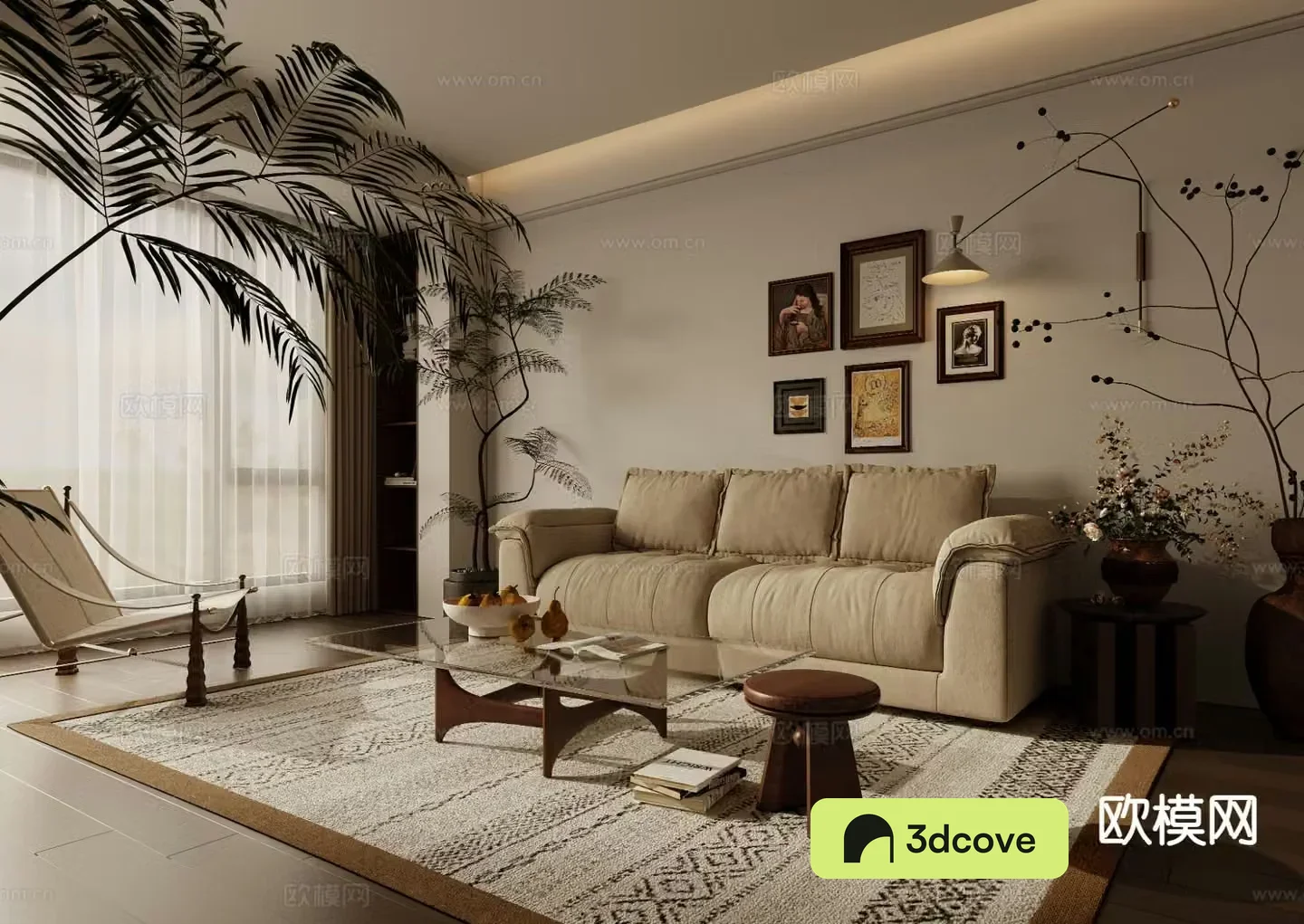 Medieval style living room
