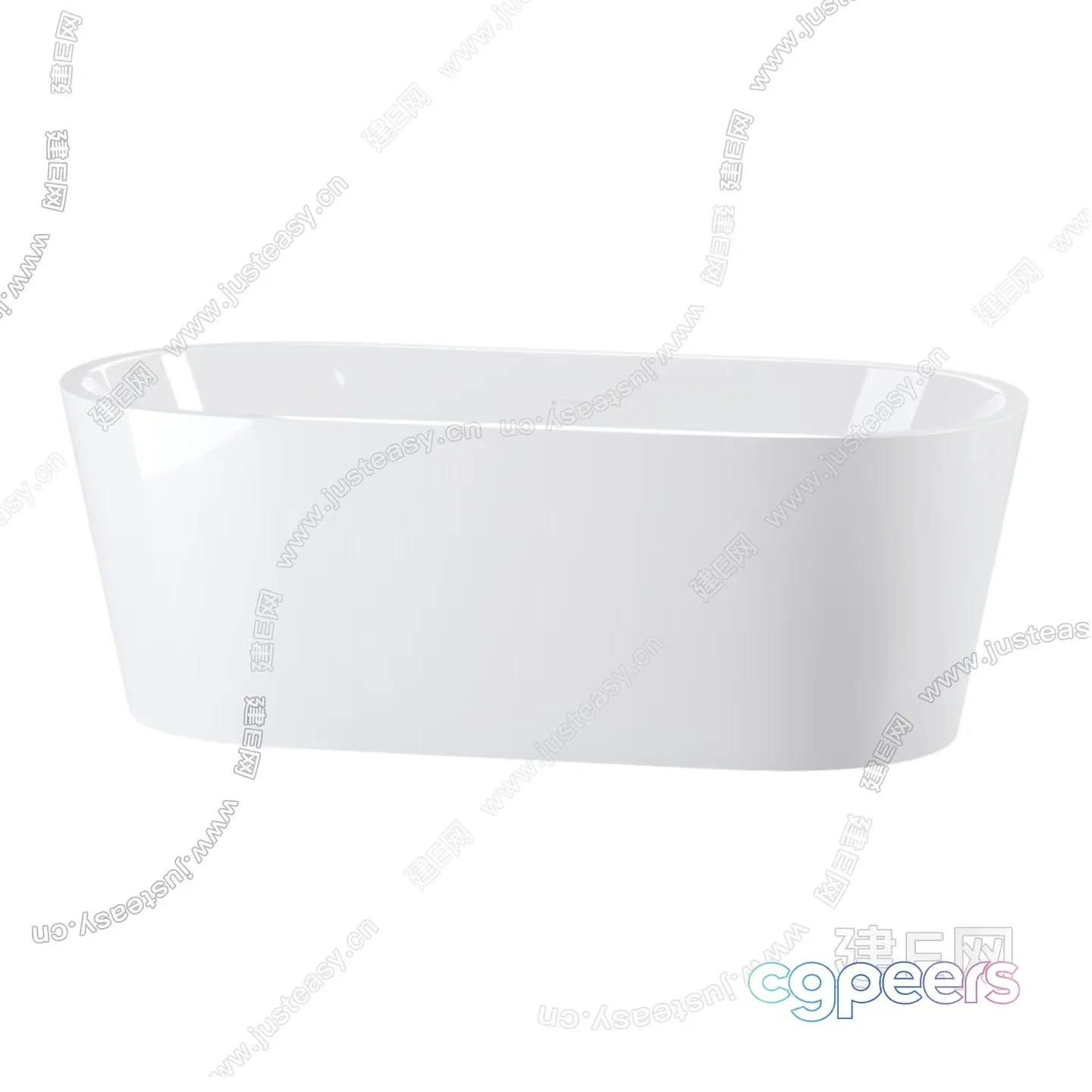 A White Bathtub 3D Model – 6357 – VRAY Render