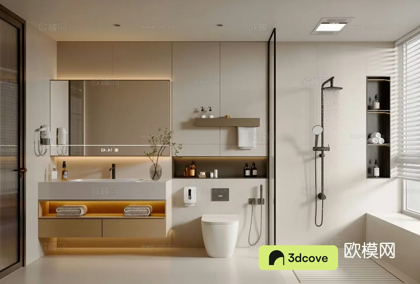 Creamy bathroom cabinet bathroom supplies toilet shower bathroom cabinet