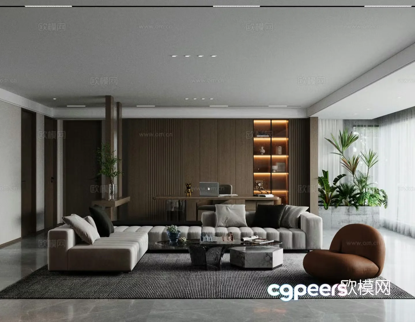 Italian living room 3d model