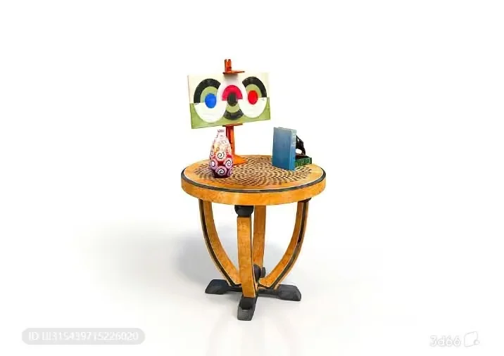A Small Round Table 3D Model – 7465 – VRAY Render