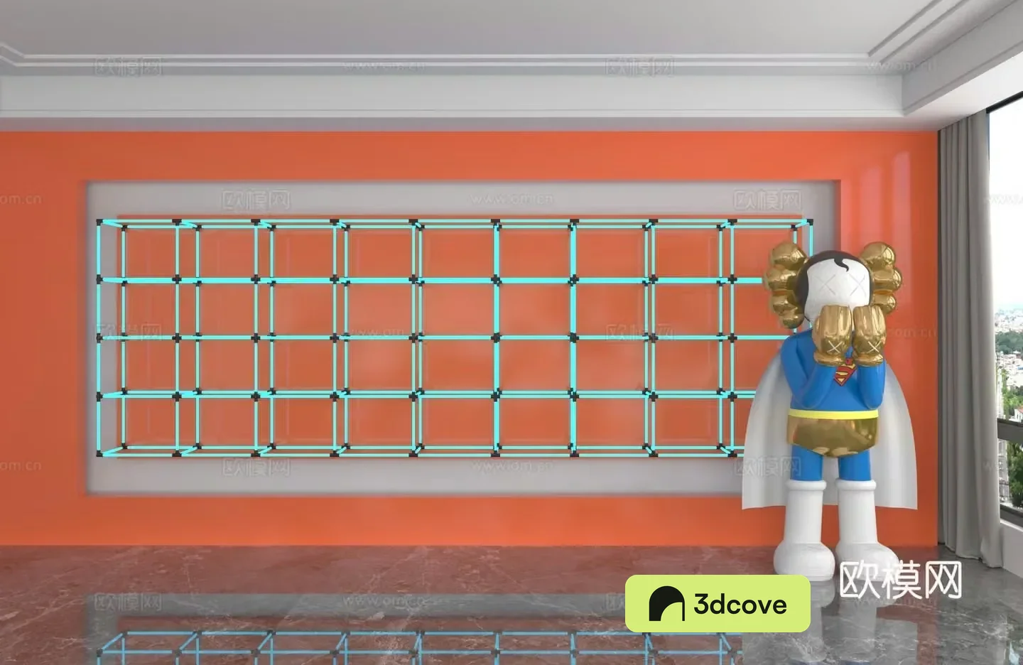Modern background wall