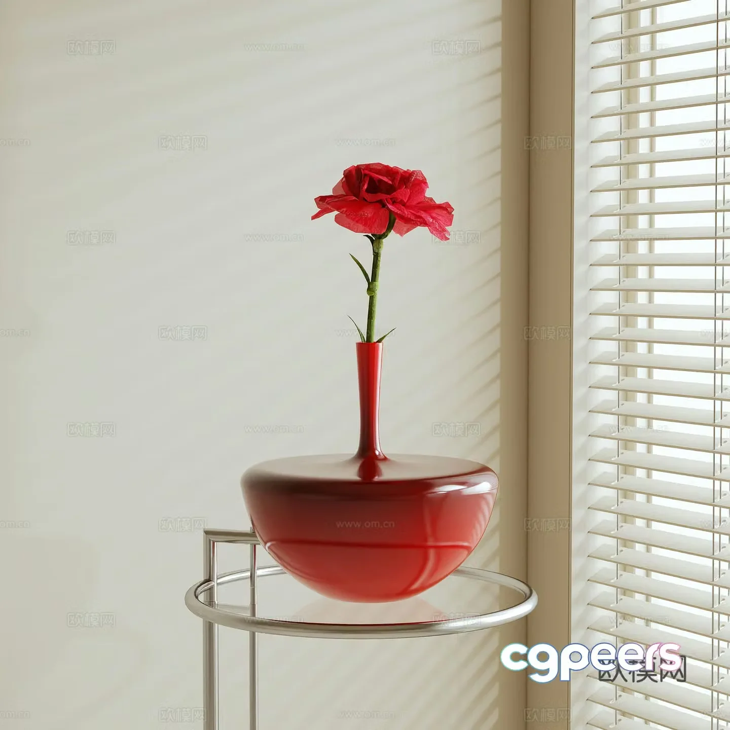 Modern flower 3d model