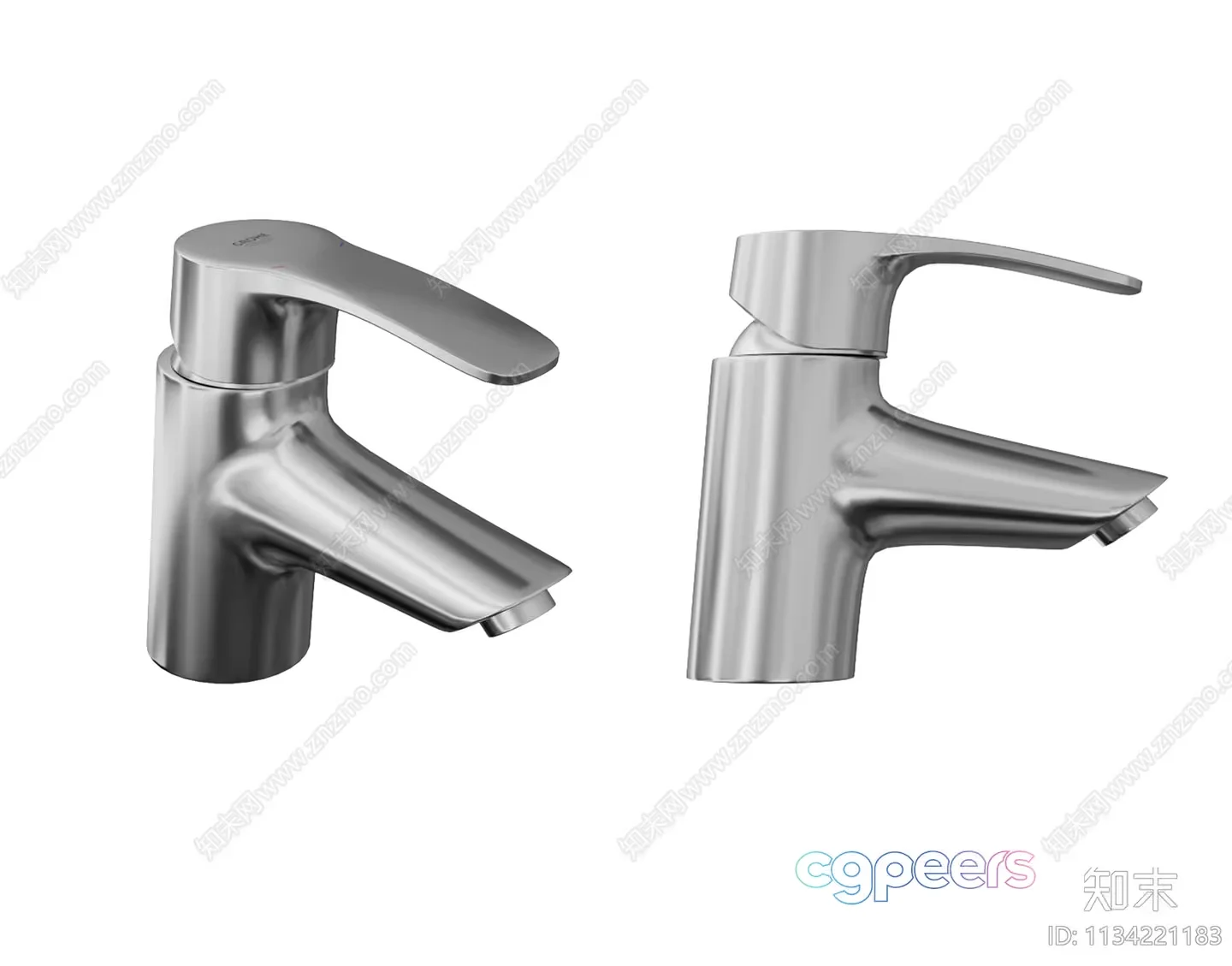 Silver Faucet 3D Model – 15193 – VRAY Render