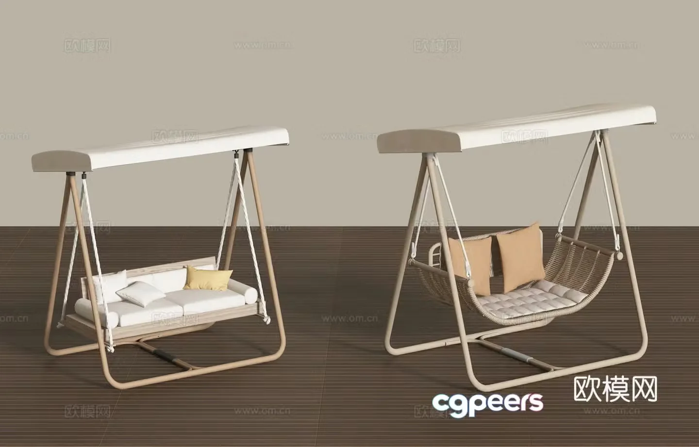 Modern hanging chair swing chair cradle chair 3d model