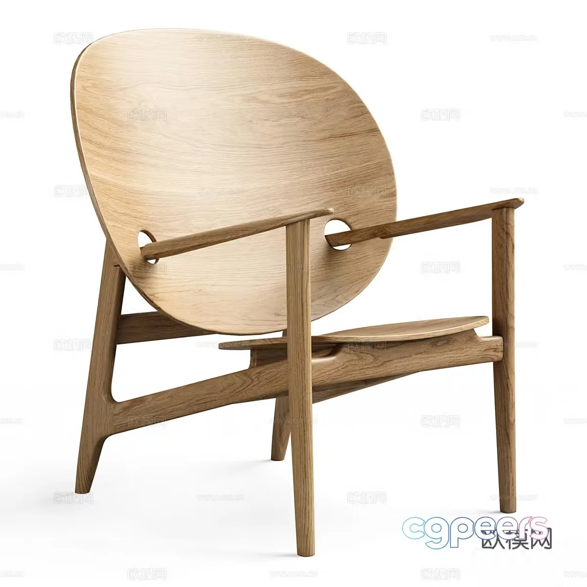 New Chinese casual chair 3D model