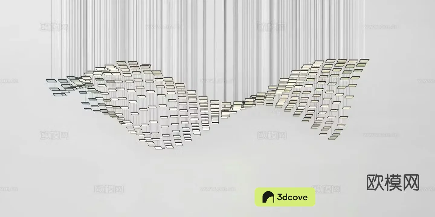 Modern lens decorative chandelier