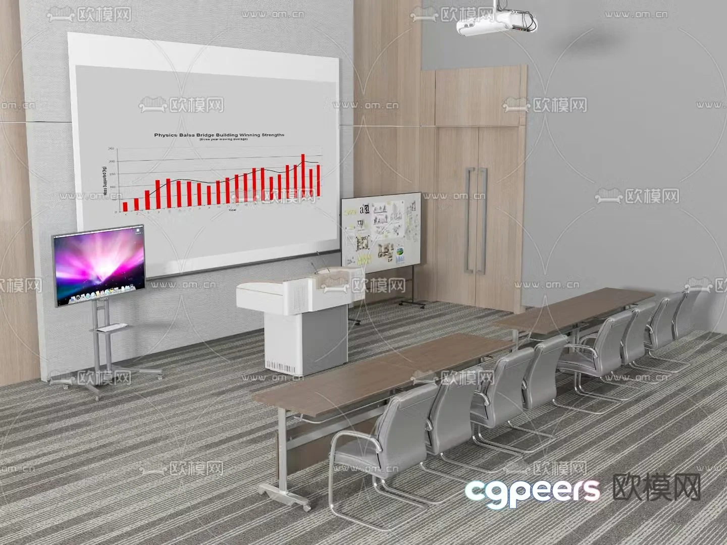 Conference table 3d model