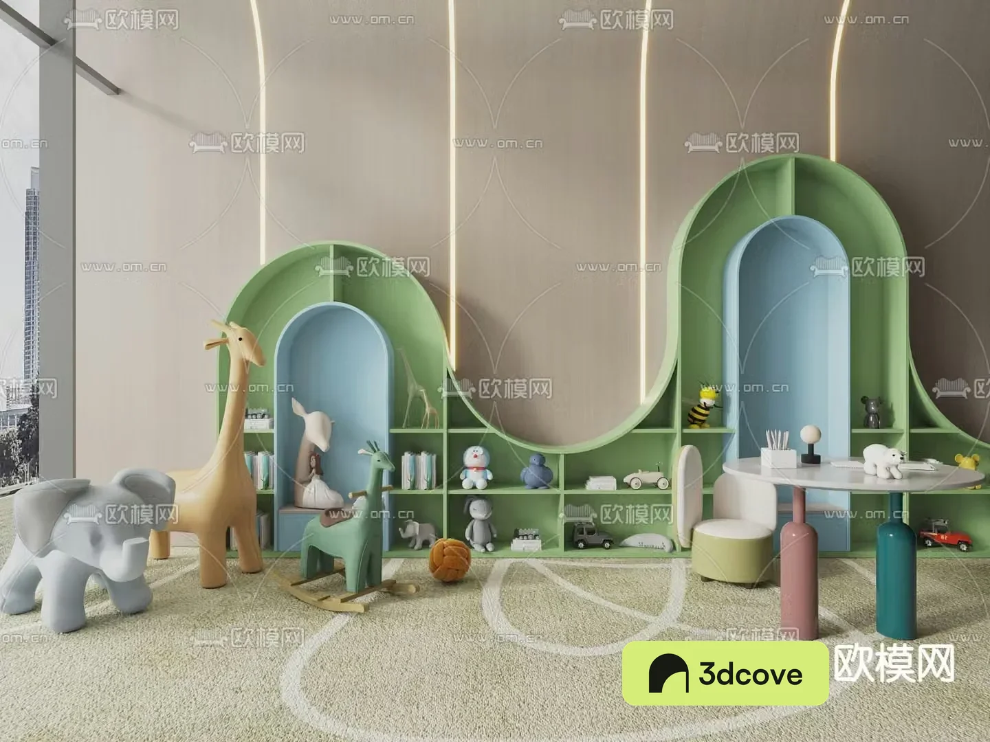 Children’s toy cabinet storage cabinet