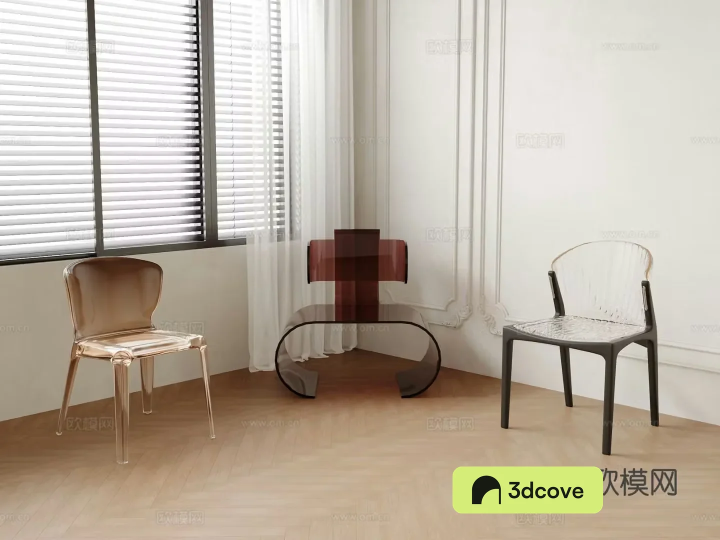 Transparent chair acrylic dining chair