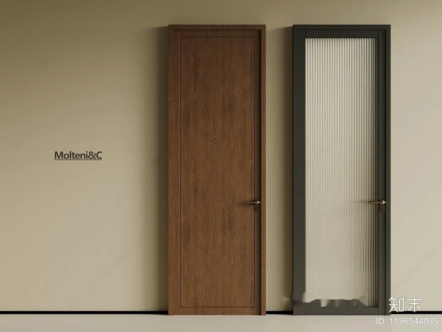 A Wooden Door 3D Model – 19507 – VRAY Render