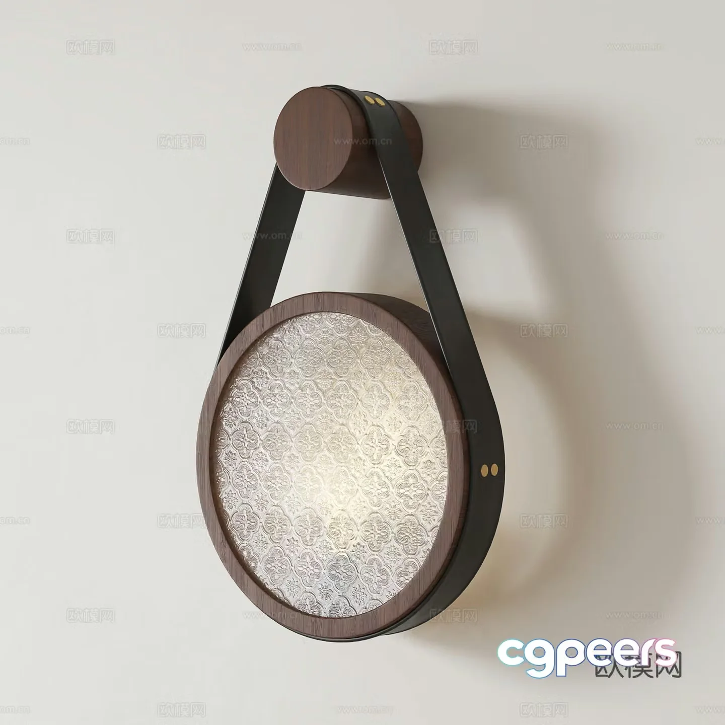 French retro wall light 3d model
