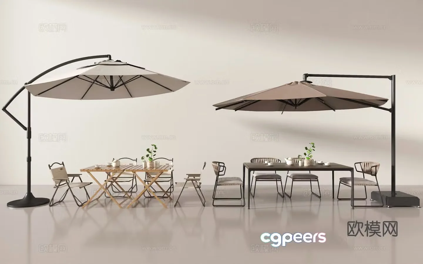 Modern outdoor tables and chairs outdoor folding chairs camping tables and chairs 3d model