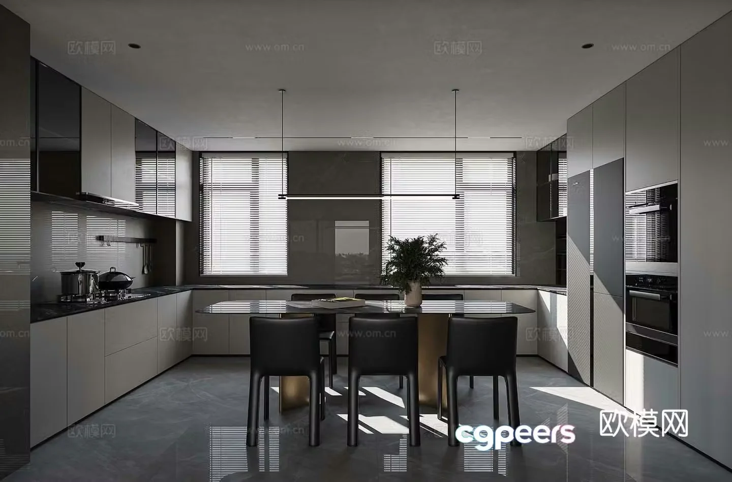 Modern restaurant 3d model
