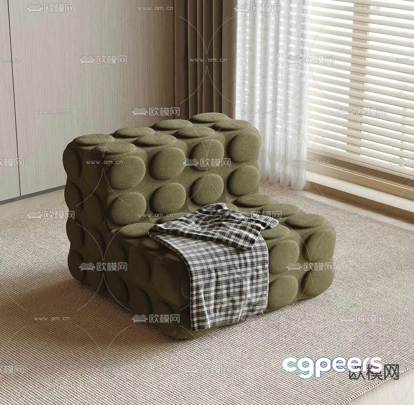 Leisure sofa single sofa 3d model