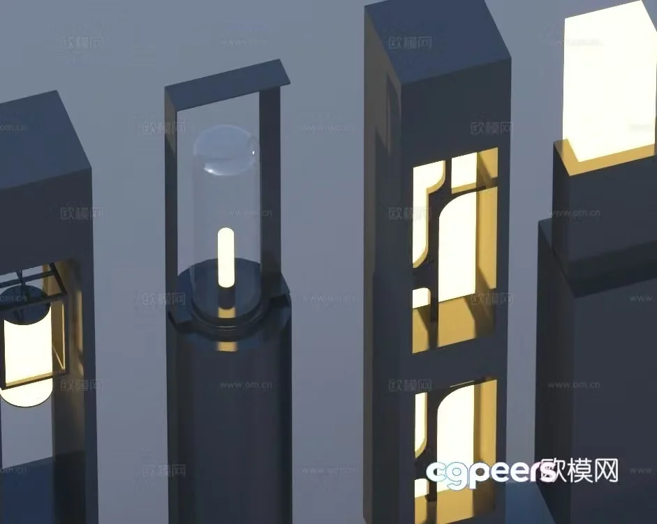 Landscape light lawn light garden light outdoor light 3d model