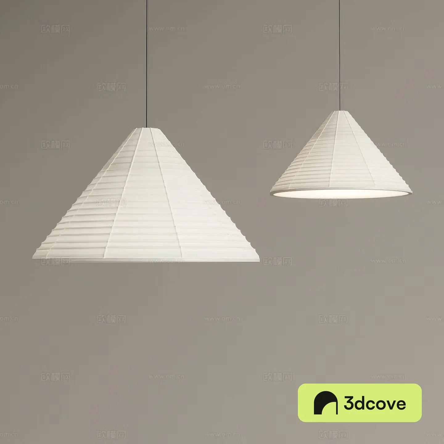 Wasabi Fish Line Chandelier Small Chandelier 3D Model