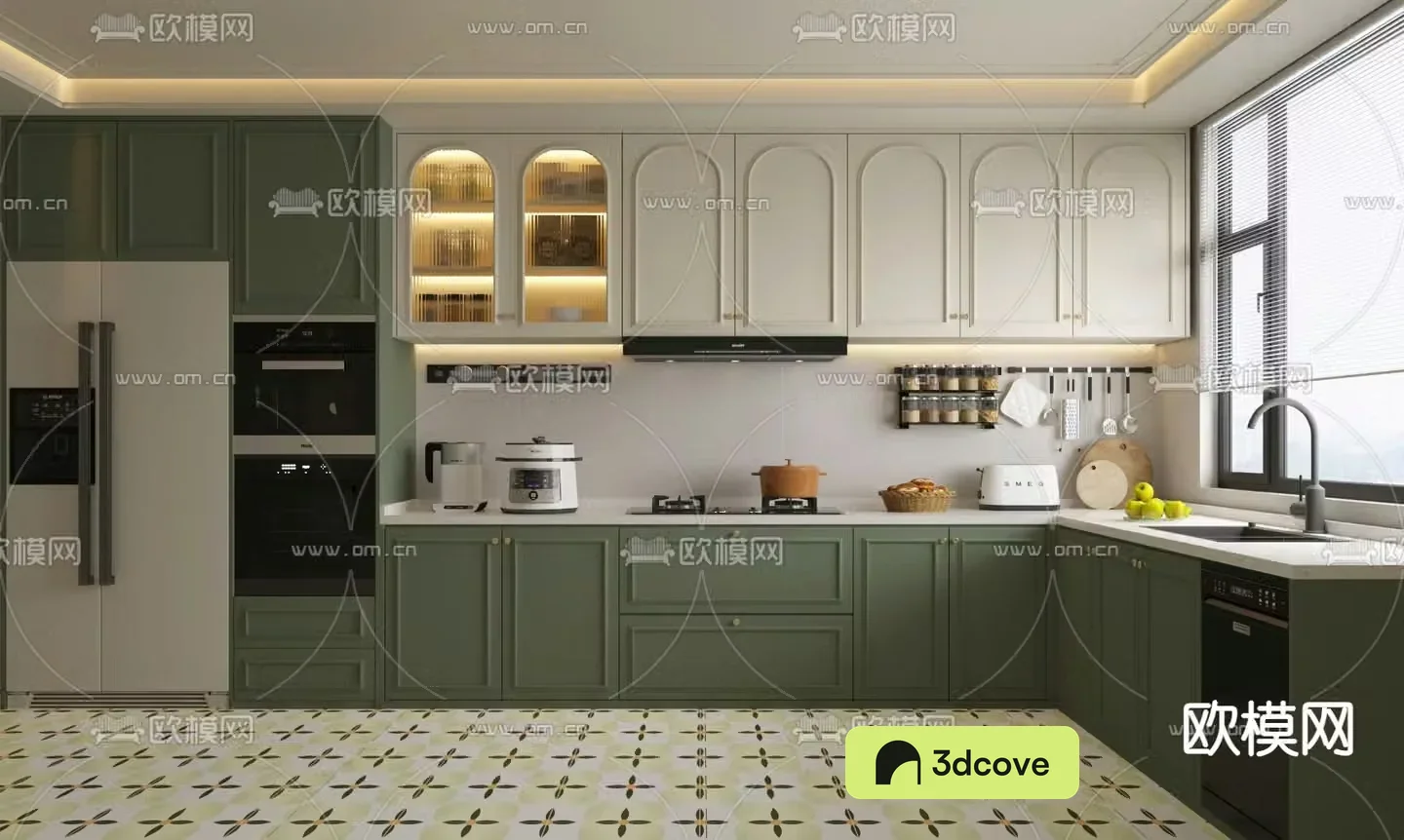 French kitchen cabinet