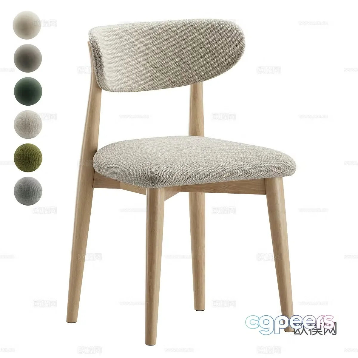New Chinese Torval Chair 3D Model