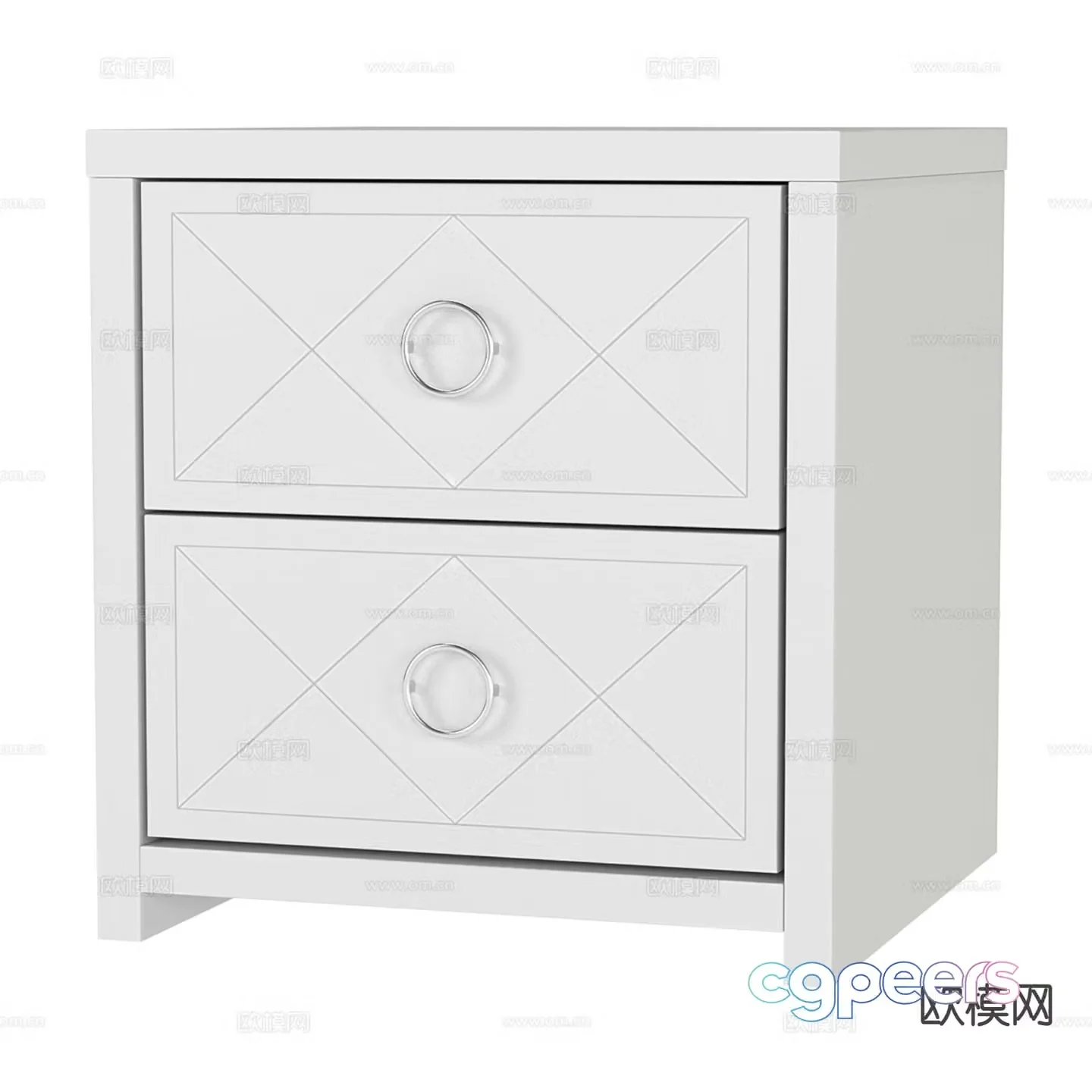 Modern bedside table 3d model