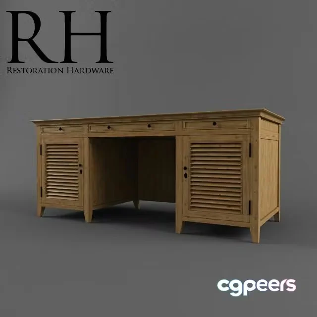 3ds Max Free – Restoration Hardware Desk