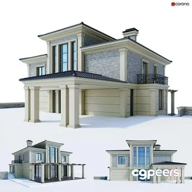 3ds Max Free – Classic house