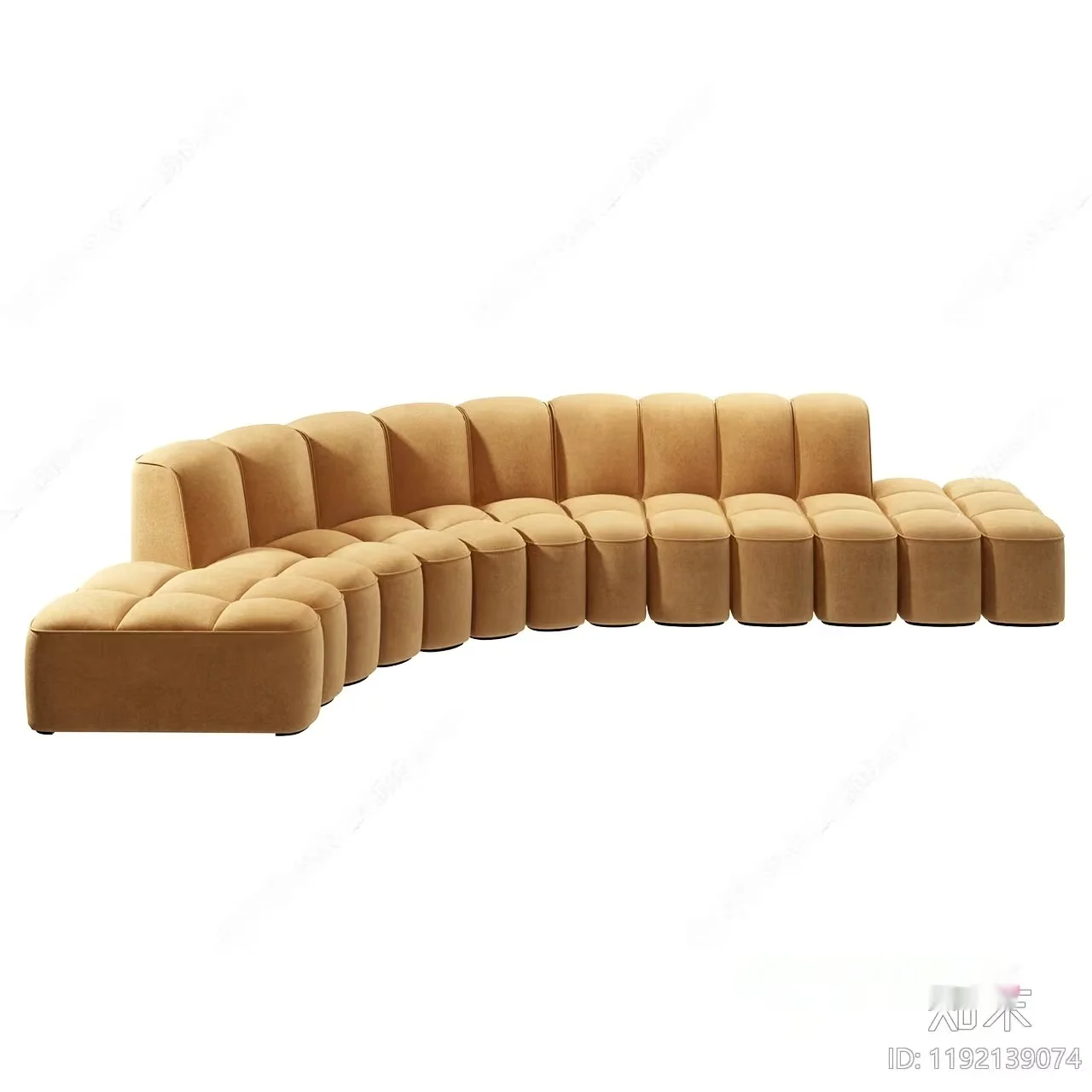 A Beige Sofa 3D Model – 13466 – CORONA Render