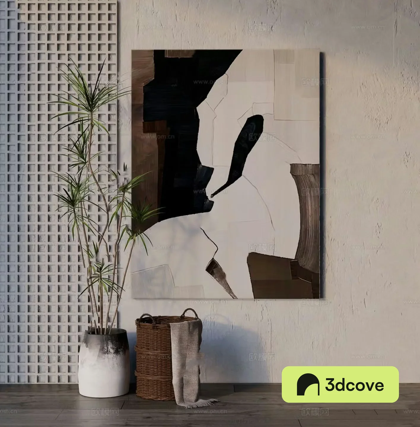 Wabi-sabi abstract painting hanging painting decorative painting
