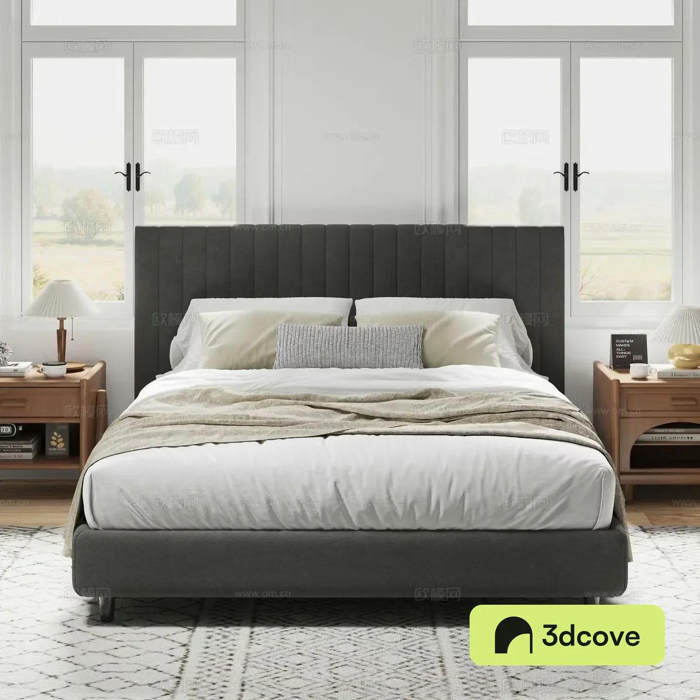 Modern double bed
