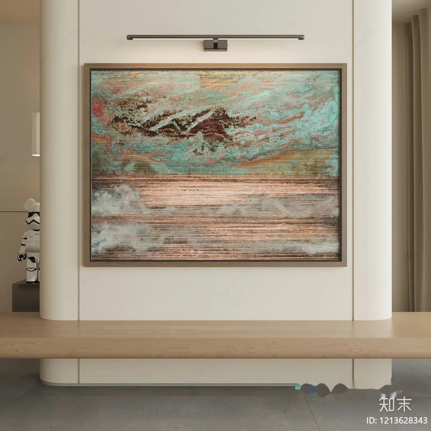 Modern Abstract Painting 3D Model – 10624 – VRAY Render